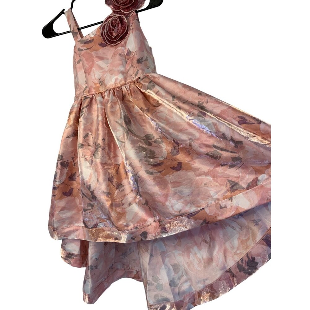 NWT Speechless Kids Girls High-Low Dress Rose Pink Size 10 Youth RN10512